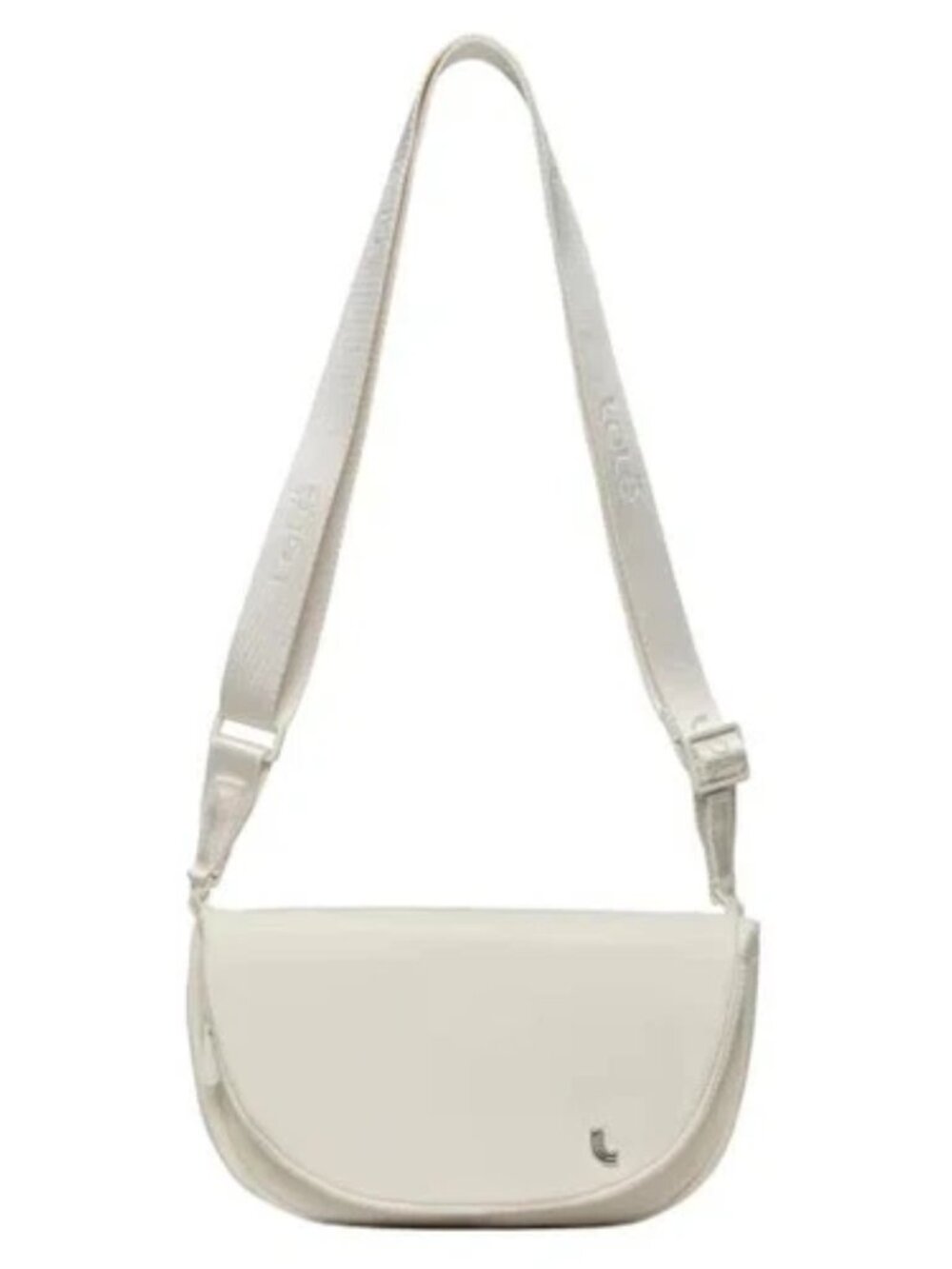 Lolë Adjustable Crossbody Shoulder Bag-white/blue, Magnet Zip Lightweight Purse